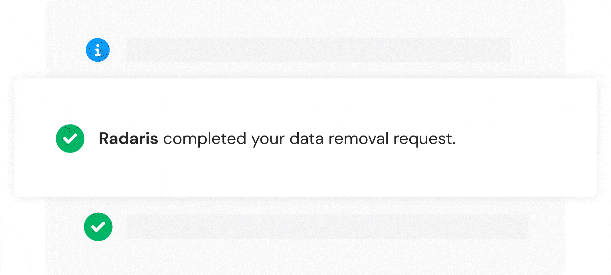 Animated scan of data broker records
